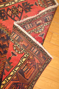 Hamedan Hand Knotted Medallion Wool Rug