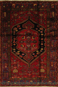 Zanjan Hand Knotted Medallion Wool Rug