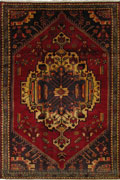 Zanjan Hand Knotted Medallion Wool Rug