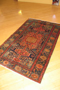 Zanjan Hand Knotted Medallion Wool Rug
