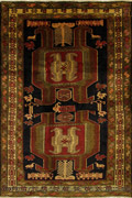 Zanjan Hand Knotted Geometric Wool Rug