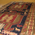 Zanjan Hand Knotted Geometric Wool Rug