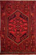 Zanjan Hand Knotted Medallion Wool Rug