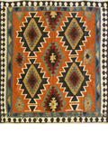 Persian Hand Woven Wool Kilim (Size 194 x 183cm)