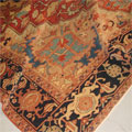 Antique Persian Heriz Hand Knotted Wool Rug