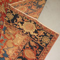 Antique Persian Heriz Hand Knotted Wool Rug