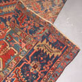 Antique Persian Heriz Hand Knotted Wool Rug