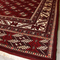 Turkomen Geometric Hand Knotted Wool Rug