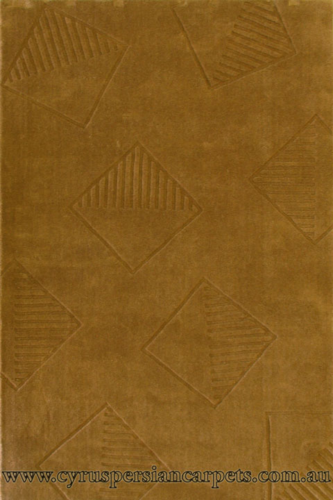 Asif Wool Plain Rug 8253 Brown - Click Image to Close