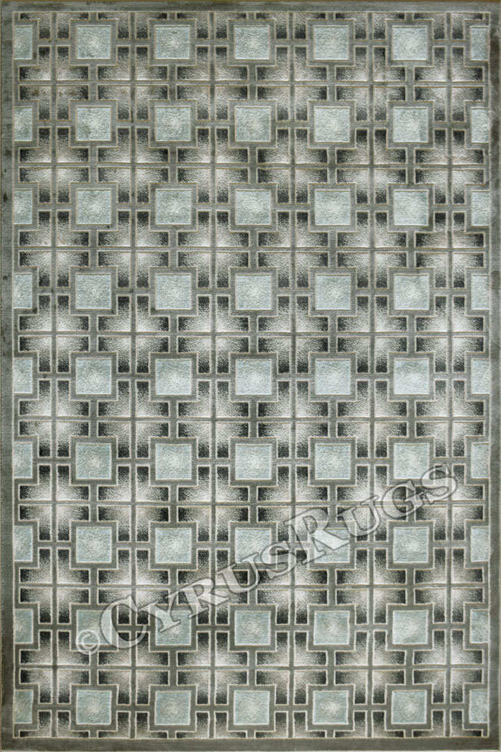 Bergamo Contemporary Geometric Rugs US316 Sterling White - Click Image to Close