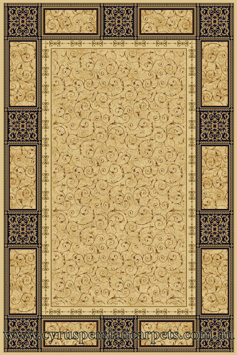 Castle Contemporary Border Rug 165-846J - Click Image to Close