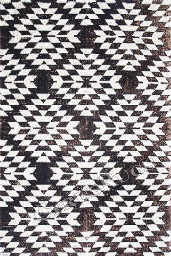 Dario Contemporary Geometric Rugs 14749-80 - Click Image to Close