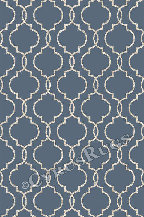 Elegant Trellis Design Contemporary Rugs 13614-030 - Click Image to Close
