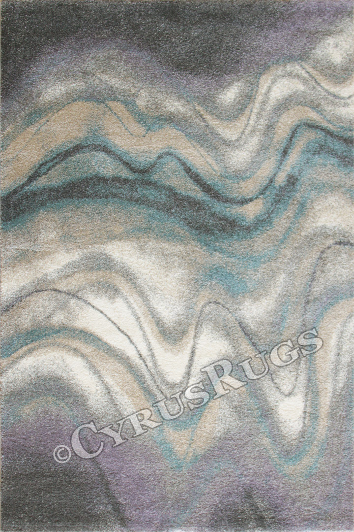 Feathers Contemporary Abstract Rug 6426 Dark Grey - Click Image to Close