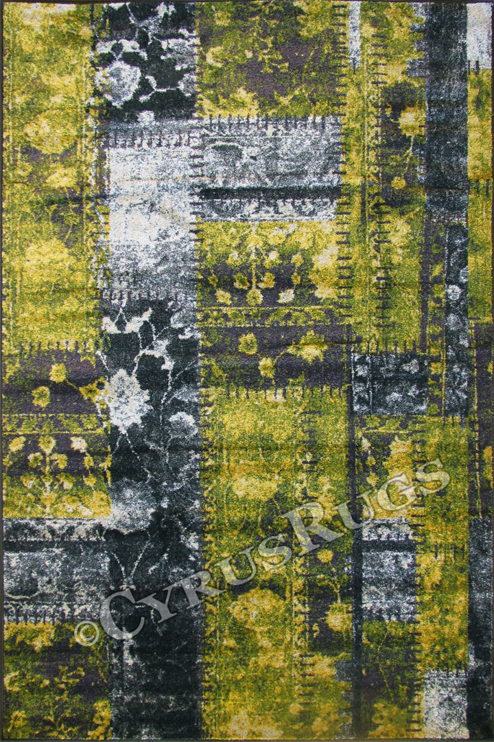 Funky Contemporary Floral Rug 4444S - Click Image to Close