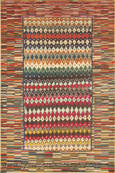 Kaleidoscope Contemporary Geometric Rug A301A Multi Color - Click Image to Close