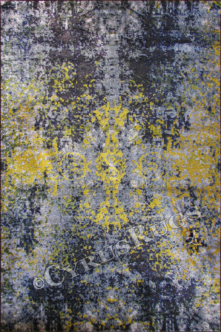 Kaleidoscope Contemporary Grunge Style Rug E302A Grey Fume - Click Image to Close