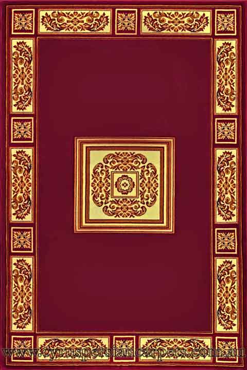 Maacoo Contemporary Medallion Rug 850 Red - Click Image to Close