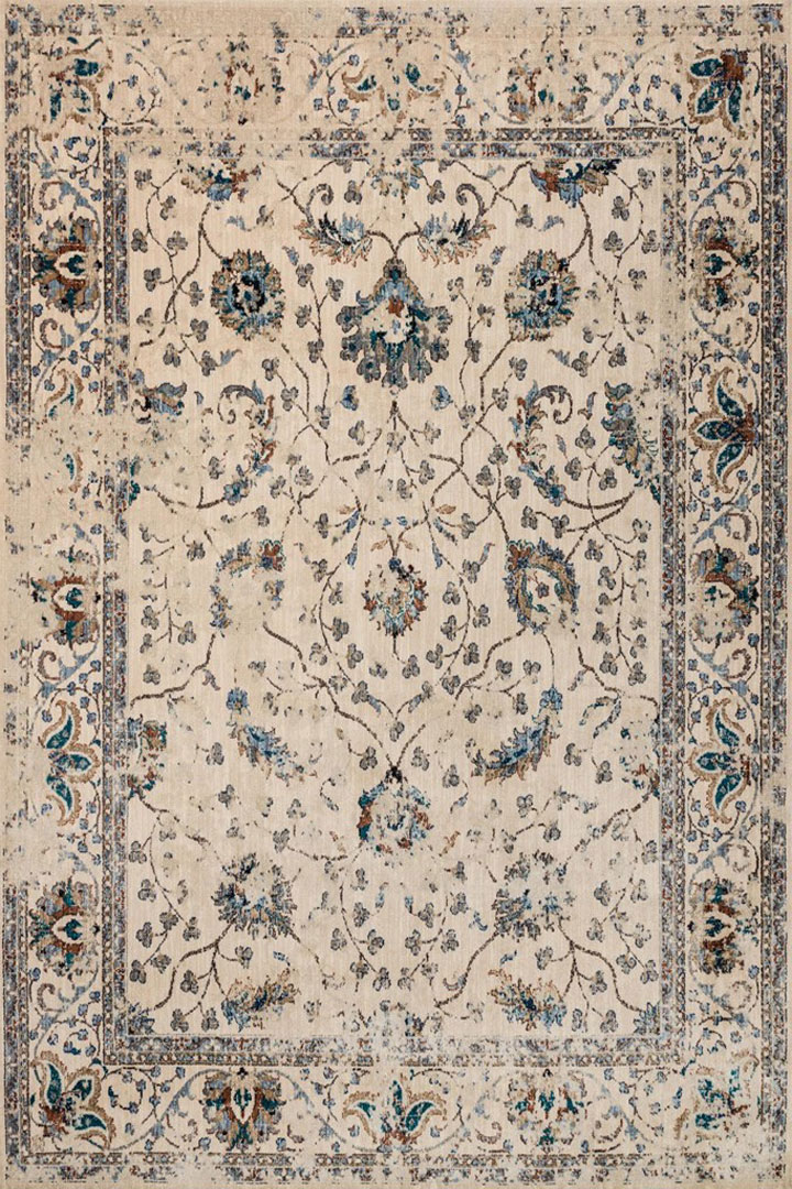 Madelaine Contemporary Floral Rugs 521-FE4-W - Click Image to Close