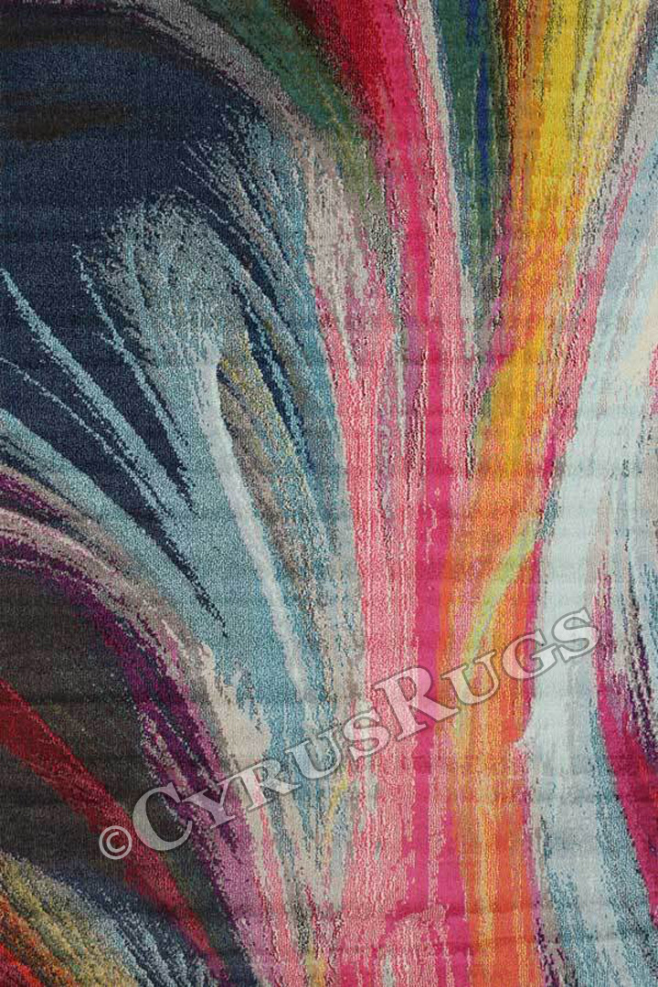 Monica Contemporary Abstract Rugs 2120 Multi - Click Image to Close