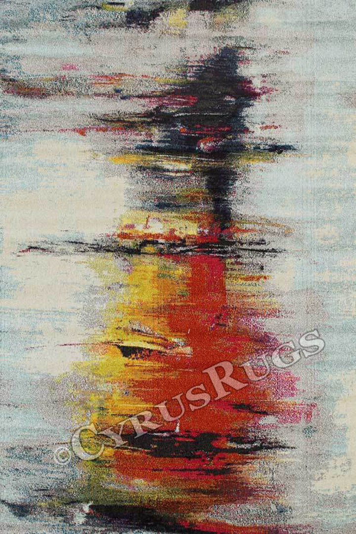 Monica Contemporary Abstract Rugs 2110 Multi - Click Image to Close