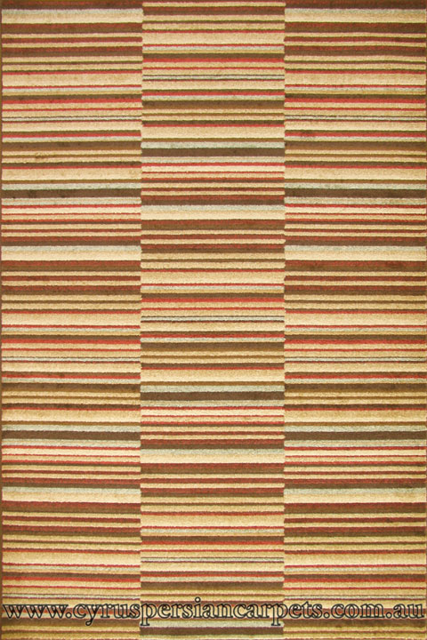 Morocco Striped Rugs 0W499 Crimson Multi DU - Click Image to Close
