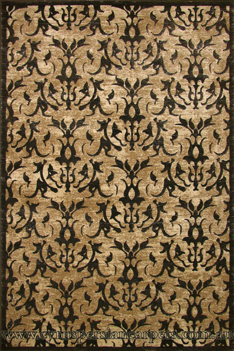 Alpi Contemporary Floral Rug 9647A White - Click Image to Close
