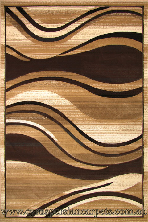 Pisa Contemporary Wavy Rug 4333A Light Beige - Click Image to Close
