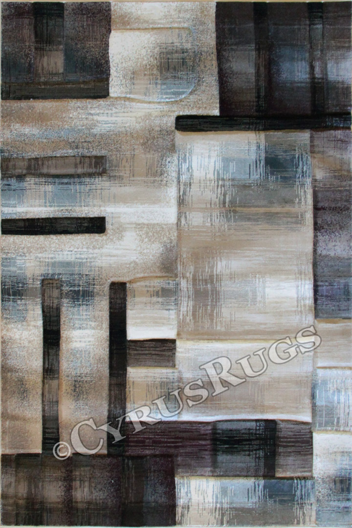Pisa Contemporary Abstract Rug G433A Light Beige - Click Image to Close