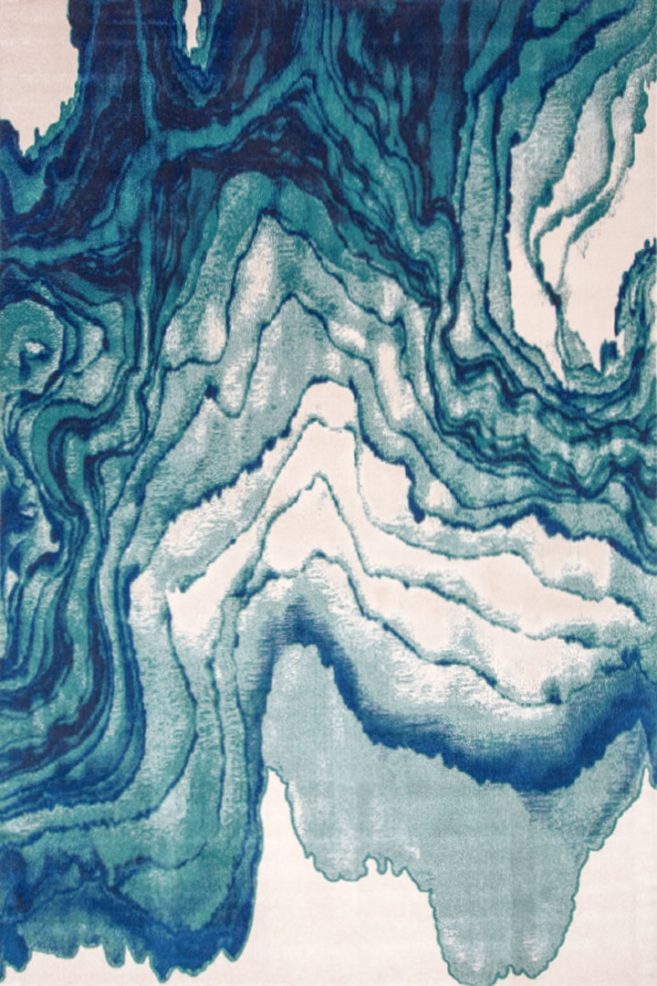 Rizzy Abstract Rugs 3602F Cotton Turkuaz - Click Image to Close