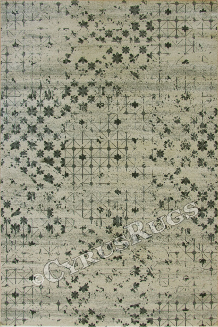Rizzy Contemporary Geometric Rug BF082 Cotton Grey - Click Image to Close