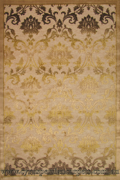 Romeo Contemporary Floral Rug 8540B Ivory - Click Image to Close