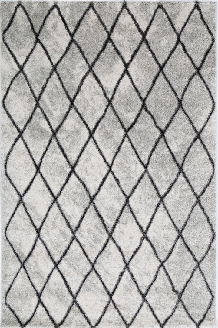 Ultimate Contemporary Trellis Rugs 2774A F.Cream P.D.Grey - Click Image to Close