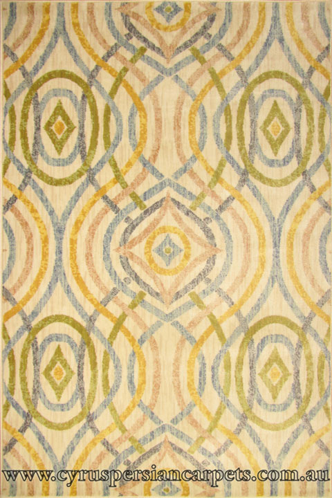 Vulcano Contemporary Circle Design Rug 560-AY5-J - Click Image to Close