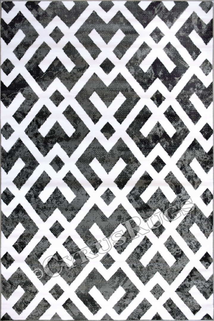 America Abstract Rugs 1596A D. Grey D. Grey - Click Image to Close