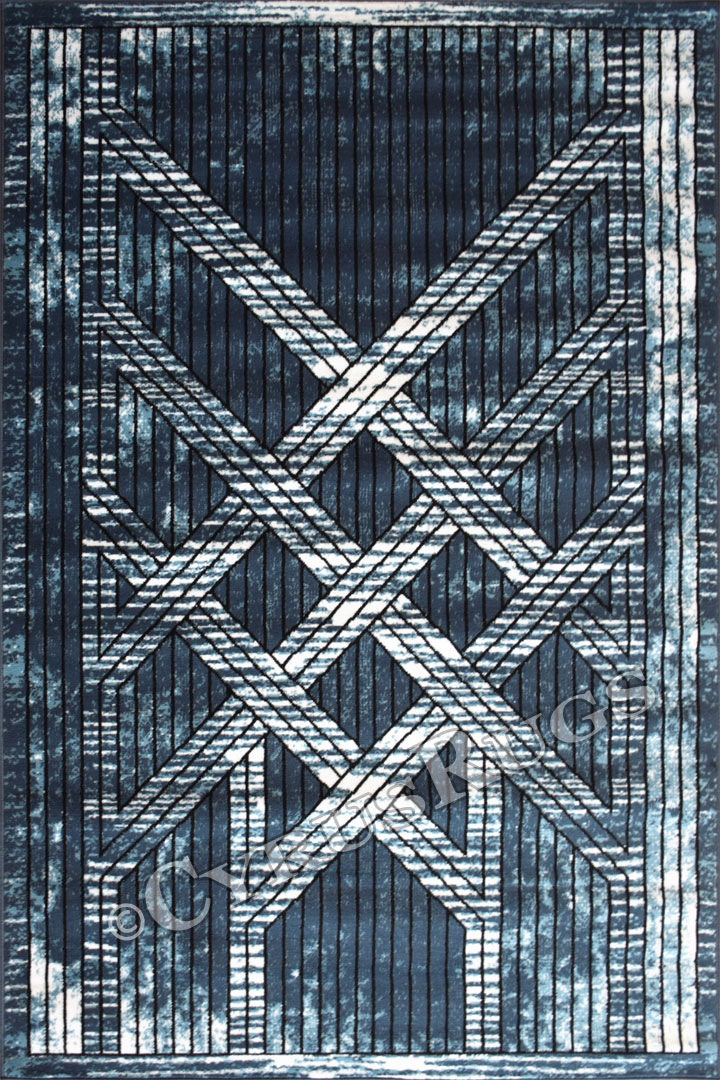 America Abstract Rugs 1971A D. Blue D. Blue - Click Image to Close