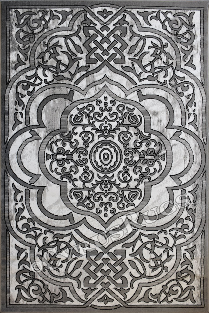 America Medallion Rugs 2067A D. Grey D. Grey - Click Image to Close