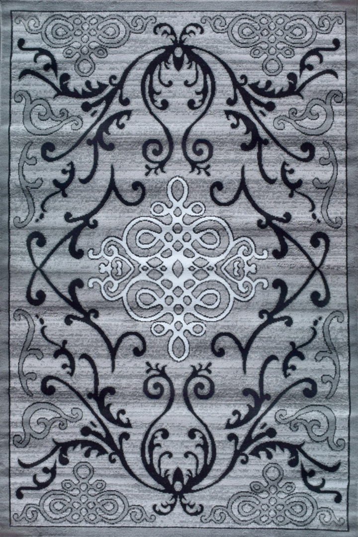 America Medallion Rugs 1587A Grey Grey - Click Image to Close