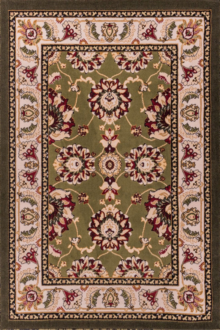 America Medallion Rugs 1810A Burgundy Green - Click Image to Close