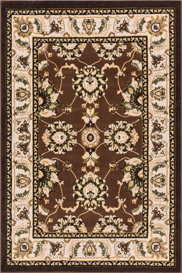 America Medallion Rugs 1810A Green Brown - Click Image to Close