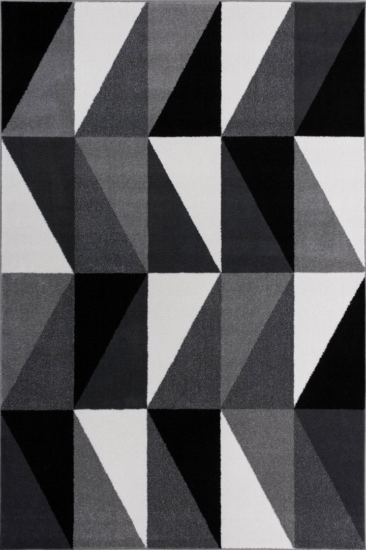 America Geometric Rugs 2868A L. Grey L. Grey - Click Image to Close