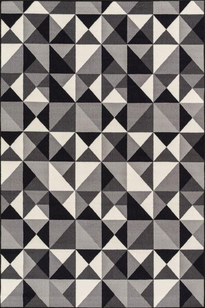 America Geometric Rugs 2869A L. Grey L. Grey - Click Image to Close
