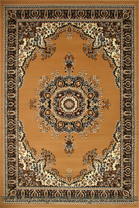 Bello Traditional Medallion Rugs 99 L. Beige - Click Image to Close