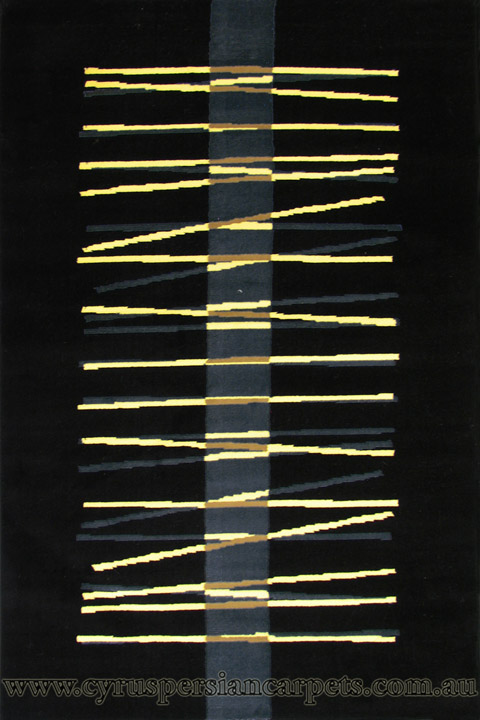 Khalaf Moderna Stripe Rug 860-785B - Click Image to Close