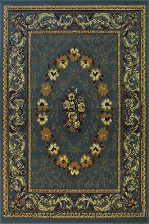 Khalaf Oriental Floral Rug 370-785E - Click Image to Close