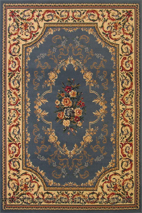 Khalaf Oriental Floral Rug 40-770L - Click Image to Close