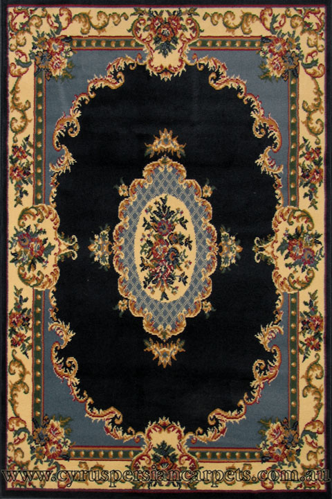 Khalaf Oriental Floral Rug 536-770B - Click Image to Close