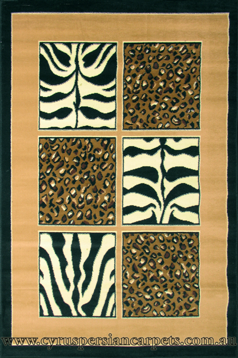 Samargand Zebra Rug 4600-B44 - Click Image to Close
