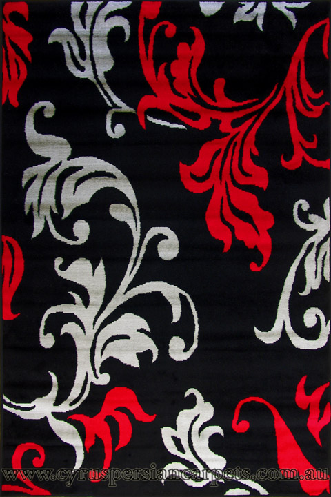 Tempo Modern Floral Rug 0404-O6Z - Click Image to Close