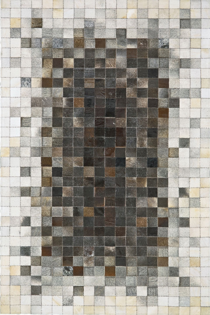 Anastasia Cowhide Patchwork Rugs 900138GRY - Click Image to Close